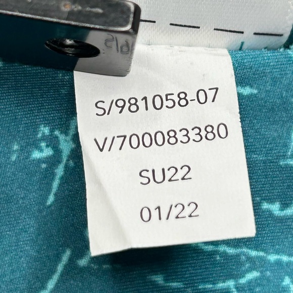 Athleta Ace Printed Tennis Skort 15.5" Size‎ 1X Teal Active Pockets Pickelball - Picture 10 of 14